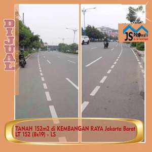 DIJUAL TANAH 152m2 DIKEMBANGAN RAYA JAKARTA BARAT lokasi di Jakarta Barat, tersedia melalui melalui situs Olx