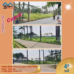 DIJUAL TANAH 4000 METER KAWASAN INDUSTRI CIKUPA TANGERANG lokasi di Tangerang Kab., tersedia melalui melalui situs Olx