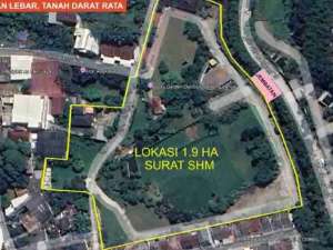 Dijual tanah di jalan raya vila pamulang tangerang selatan lokasi di Tangerang Selatan Kota, tersedia melalui melalui situs Olx