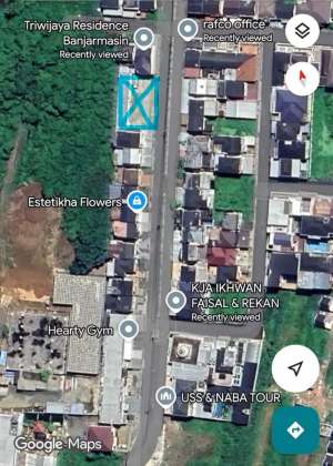 Dijual tanah di Triwijaya Residence Banua Anyar lokasi di Banjarmasin Kota, tersedia melalui melalui situs Olx