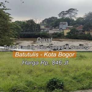 Dijual Tanah Kavling Sejuk View Sungai Cisadane di Batu Tulis, Bogor. lokasi di Bogor Kota, tersedia melalui melalui situs Olx