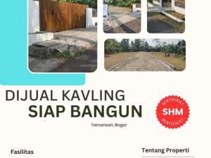 Dijual Tanah Kavling Siap Bangun Dekat Situ Tamansari Kota Bogor, SHM lokasi di Bogor Kab., tersedia melalui melalui situs Olx