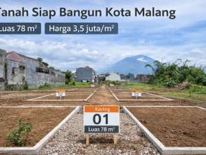Dijual Tanah Kavling Siap BangunKota Malang lokasi di Malang Kota, tersedia melalui melalui situs Olx