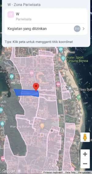 DIJUAL TANAH LOSPANTAI PASIR PUTIH TANJUNG BENOA 1,18 HEKTAR lokasi di Kab. Badung, tersedia melalui melalui situs Olx