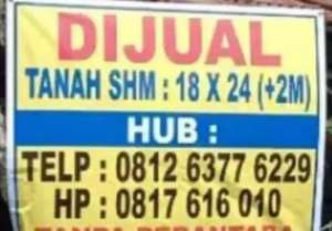 DIJUAL TANAH LUAS HOOK SHM DI DELITUA lokasi di Deli Serdang Kab., tersedia melalui melalui situs Olx