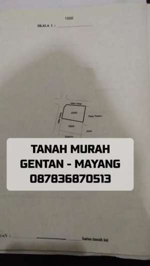 Dijual Tanah Mayang Gentan Solo lokasi di Surakarta Kota, tersedia melalui melalui situs Olx
