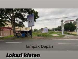 DIJUAL TANAH PEKARANGAN MANGKU JALAN RAYA COCOK UNTUK USAHA lokasi di Klaten Kab., tersedia melalui melalui situs Olx