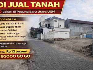 DIJUAL TANAH PEKARANGAN STRATEGISPOGUNG BARU UTARA UGM lokasi di Yogyakarta Kota, tersedia melalui melalui situs Olx