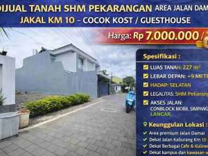 Dijual Tanah SHM Pekarangan Area Jalan Damai Jakal Km 10Cocok KostGuesthouse lokasi di Sleman Kab., tersedia melalui melalui situs Olx