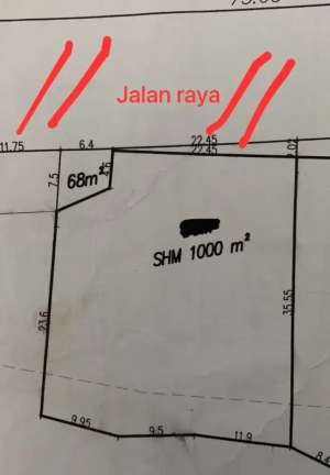 DIJUAL TANAH SIAP BANGUN LOKASI STRATEGIS DI JL RAYA PENGASINAN lokasi di Depok Kota, tersedia melalui melalui situs Olx