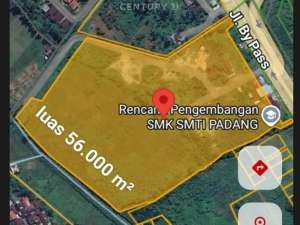 DIJUAL TANAH STRATEGIS TEPI JALAN RAYA BYPASS PADANG lokasi di Padang Kota, tersedia melalui melalui situs Olx