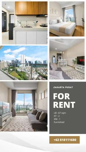 Disewa Apartment Sudirman Hill Residence 2 BR full Furnished lokasi di Jakarta Pusat, tersedia melalui melalui situs Olx