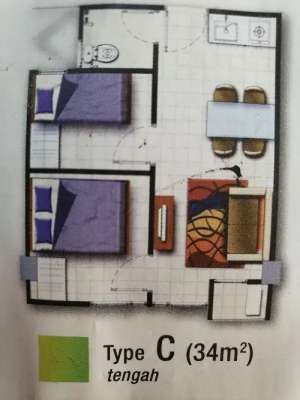 disewakan 2 bedroom apartemen menara latumenten grogol jakarta barat lokasi di Jakarta Barat, tersedia melalui melalui situs Olx