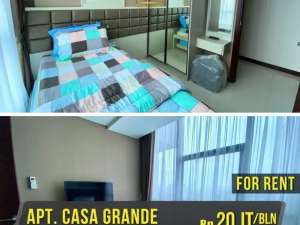 DISEWAKAN APARTEMEN CASA GRANDE RESIDENCE lokasi di Jakarta Selatan, tersedia melalui melalui situs Olx