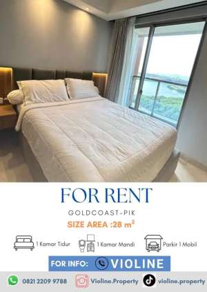 Disewakan Apartemen Goldcoast PIK lokasi di Jakarta Utara, tersedia melalui melalui situs Olx