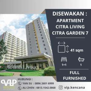 DISEWAKAN Apartment Citra Living, Lotus, Citra 7, Kalideres, Jakbar lokasi di Jakarta Barat, tersedia melalui melalui situs Olx
