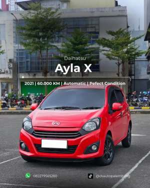 Jual bekas DP 10jt Ayla X Matic 2021,lokasi di Palembang Kota