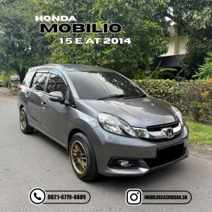 Jual bekas DP 10JT HONDA MOBILIO 1.5 E CVT matic 2014,lokasi di Medan Kota