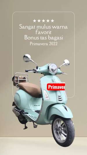 Jual bekas Dp 1.5jt Vespa Primavera 150 ABS KTP daerah bs kredit gts sprint,lokasi di  ,Jakarta Pusat