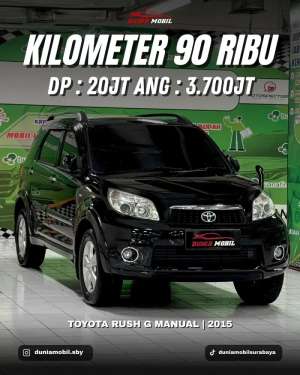 Jual bekas DP 20 JT - RUSH G MT 2015Low KM Seperti Baru Terawat 20142016,lokasi di  