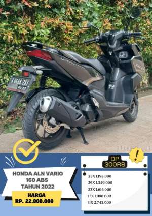 Jual bekas DP 300RB Honda ALN VARIO 160 ABS thn 2022,lokasi di Tangerang Kab.