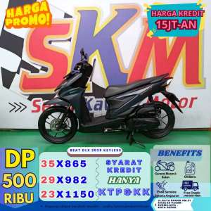 Jual bekas DP 400k Honda beat deluxe smartkey th 2024 cashcredit,lokasi di Jakarta Timur