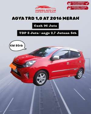 Jual bekas DP 5 Juta Agya TRD 1.0 AT 2016,lokasi di Jakarta Timur