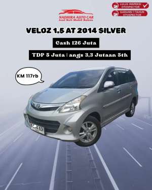 Jual bekas DP 5 Juta Avanza 1.5 Veloz AT 2014 Silver,lokasi di Jakarta Timur