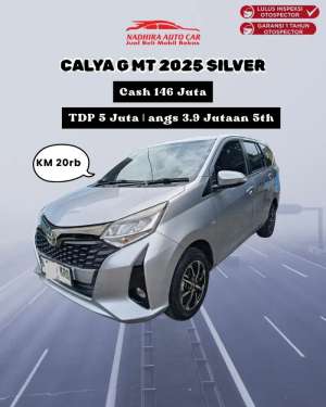 Jual bekas DP 5 Juta Calya G MT 2025 Silver,lokasi di Jakarta Selatan