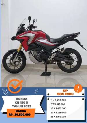 Jual bekas Dp 500 Rb HONDA CB 150X TAHUN 2022,lokasi di Tangerang Selatan Kota
