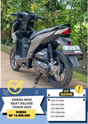Jual bekas DP 500RB Honda New Beat Deluxe Tahun 2022,lokasi di Tangerang Selatan Kota