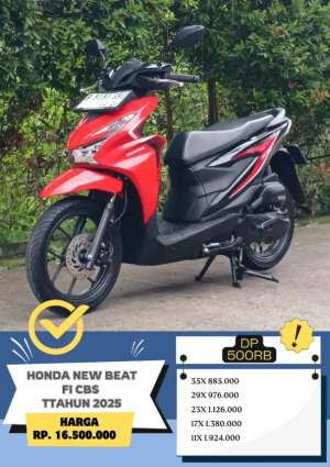 Jual bekas Dp 500rb Honda New Beat FI CBS Tahun 2025,lokasi di Jakarta Selatan