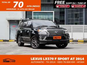 Jual bekas DP 70jt LEXUS LX570 F SPORT AT 2014,lokasi di  