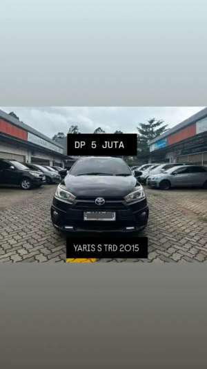 Jual bekas DP PROMO 5JT YARIS S TRD 2015 BLACK,lokasi di Tangerang Kota