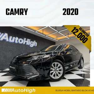 Jual bekas DP10 Km12.000 Camry V 2020 Black Hybrid Reg 2022 AUTOHIGH,lokasi di Jakarta Selatan