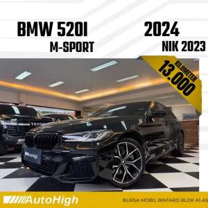 Jual bekas DP10 Km13.000 520i M-Sport 2023 Black530i Reg 2022 AUTOHIGH,lokasi di Jakarta Selatan