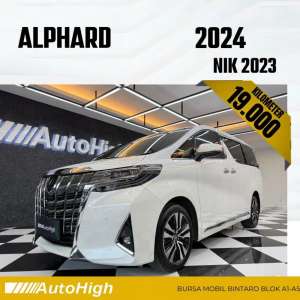 Jual bekas DP10 Km19.000 Alphard G 2023 White Reg 2022 AUTOHIGH,lokasi di Jakarta Selatan