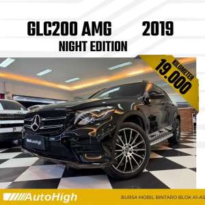 Jual bekas DP10 Km19.000 GLC200 AMG 2019 BlackGLC 200 Reg 2018 AUTOHIGH,lokasi di  ,Jakarta Selatan