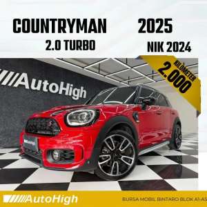 Jual bekas DP10 Km2.000 Mini Cooper S Countryman 2024 Red Reg 2025 AUTOHIGH,lokasi di Jakarta Selatan