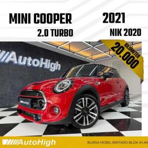 Jual bekas DP10 Km20.000 Mini Cooper 2.0 S Turbo 2020 Red Reg 2021 AUTOHIGH,lokasi di Jakarta Selatan