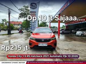 Jual bekas Dp10jt City RS Hatchback 2021 Automatic,lokasi di  