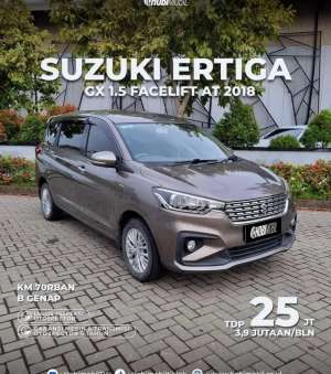 Jual bekas Ertiga GX 1.5 Facelift AT Thn 2018,lokasi di Jakarta Barat