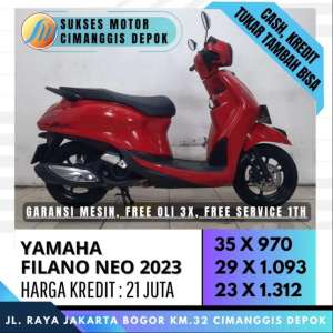 Jual bekas FILANO NEO 2023 KREDIT CICILAN RINGAN BERGARANSI SUKSES MOTOR,lokasi di  
