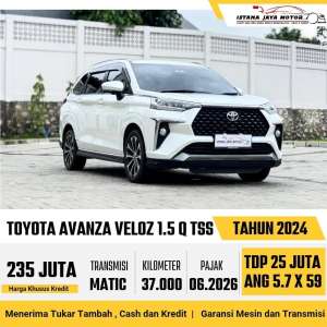 Jual bekas FITUR TSS Toyota Veloz Q TSS 1.5 Automatic 2024 Putih,lokasi di Jakarta Selatan