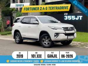 Jual bekas FORTUNER 2.4 G AT 4x4 TETRADRIVE 2019 PUTIH FAVORIT,lokasi di Jakarta Selatan