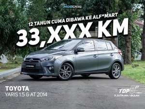Jual bekas FREE E-TOLL 1 JT YARIS 1.5 G AT 2014 ABU ABU,lokasi di Tangerang Selatan Kota