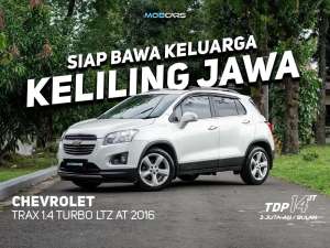Jual bekas FREE SALDO E-TOLL 1 JT TRAX 1.4 TURBO LTZ AT 2016 PUTIH,lokasi di Jakarta Selatan