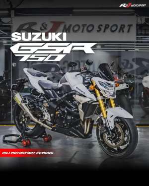Jual bekas Full Paper SUZUKI GSR 750 White NIK 2011 Pajak 06.2026 Kenalpot Arrow,lokasi di  ,Bandung Kota