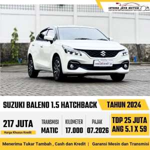 Jual bekas FULL RECORD Suzuki Baleno 1.5 Automatic 2024 Putih,lokasi di Jakarta Timur