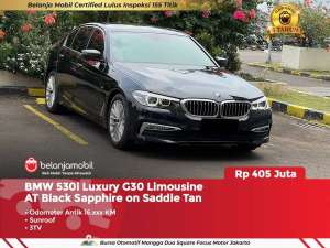 Jual bekas GARANSI 5THBMW 530i 530 i Luxury G30 Limousine 2017 2018,lokasi di  ,Bekasi Kota